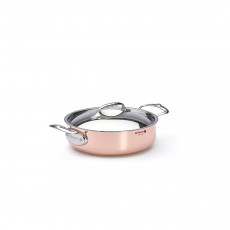 de Buyer Inocuivre low casserole 20 cm / 1.8 L - copper with stainless steel handles