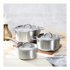 de Buyer Alchimy cookware set 3-piece - stainless steel multi-layer material