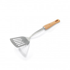 de Buyer B Bois slotted turner - stainless steel with wooden handle
