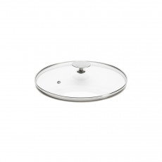 de Buyer glass lid 28 cm with stainless steel knob