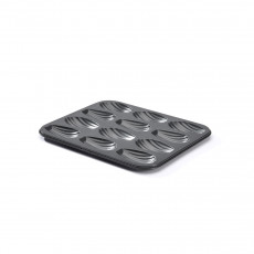 de Buyer baking tray for 12 madeleines - steel with non-stick coating