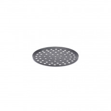 de Buyer baking sheet 24 cm round / perforated - blue steel