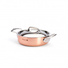 de Buyer Prima Matera Roasting Pan 20 cm / 1.8 L - Copper suitable for induction with stainless steel cast handles