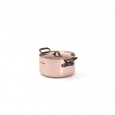 de Buyer Prima Matera Copper Roasting Pot 20 cm / 3.3 L induction compatible - Cast iron handles
