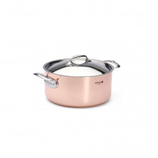 de Buyer Inocuivre Braising Pot 28 cm / 8.0 L - Copper with Stainless Steel Cast Handles