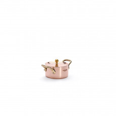 de Buyer Inocuivre Roasting Pot 10 cm - Copper with Brass Handles