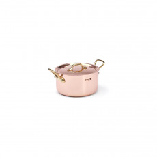 de Buyer Inocuivre Braising Pot 16 cm / 1.6 L - Copper with Brass Handles