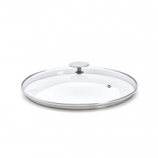 de Buyer Alchimy glass lid 28 cm - stainless steel knob