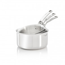 de Buyer Affinity Saucepan Set 3-piece - Stainless Steel Multilayer Material