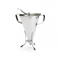 de Buyer KWIK MAX Fondant Funnel 3.3 L with Stand - Stainless Steel