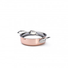 de Buyer Inocuivre low casserole 20 cm / 1.8 L - copper with stainless steel handles