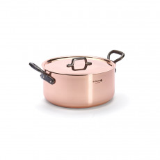 de Buyer Inocuivre Braising Pot 28 cm / 8.0 L - Copper with Cast Iron Handles