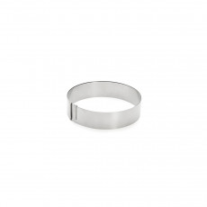 de Buyer baking frame round 18 cm / 4.5 cm high / expandable up to 36 cm - stainless steel