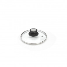 de Buyer glass lid 16 cm with plastic knob