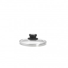 de Buyer glass lid 16 cm with plastic knob