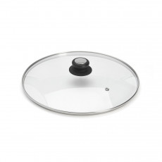 de Buyer glass lid 32 cm with plastic knob