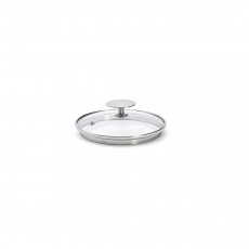 de Buyer Alchimy glass lid 14 cm - stainless steel knob