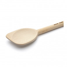 de Buyer B Bois cooking spoon with edge - beech wood with beeswax finish