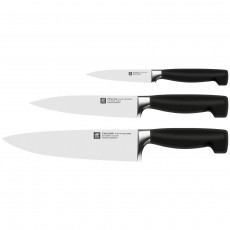 Zwilling ****VIER STERNE paring/boning knife 10 cm, carving/utility knife 16 cm & chef's knife 20 cm 3-piece knife set