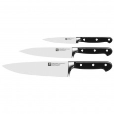 Zwilling Professional S paring/peeling knife 10 cm, boning/meat knife 16 cm & chef's knife 20 cm — 3-piece knife set