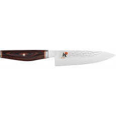 Miyabi 6000 MCT Gyutoh 16 cm - geformter Pakkaholz-Griff - MC63 - Braun
