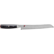 Miyabi 5000 FCD Brotmesser 24 cm - Griff aus Pakkaholz in traditioneller D-Form - FC61 - Schwarz