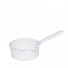 Riess Classic White Steel Casserole 12 cm / 0.5 L - Enamel