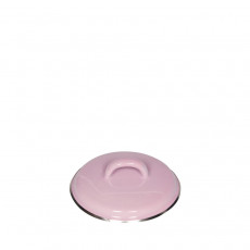 Riess Classic Colorful Pastel Lid 12 cm Pink - Enamel with Chrome Edge