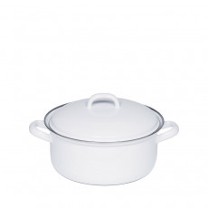 Riess Classic White Casserole 16 cm / 1.0 L - Enamel