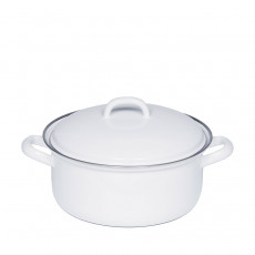 Riess Classic White Casserole 20 cm / 2.0 L - Enamel