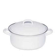 Riess Classic White Casserole 22 cm / 3.0 L - Enamel