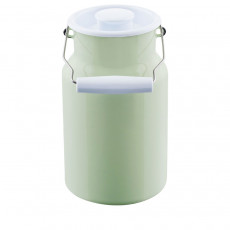 Riess Classic Colorful Pastel Milk Can 2.0 L Nile Green - Enamel with Lid