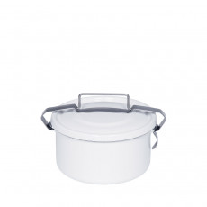 Riess Classic White Round Sealed Container 0.75 L - Enamel