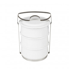 Riess Classic White Food Carrier 3-piece - Enamel