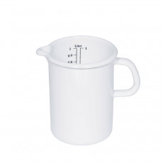 Riess Classic White Kitchen Measuring Cup 0.5 L - Enamel