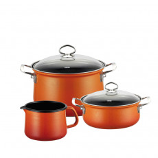 Riess Nouvelle Corall 3-piece cooking starter set - enamel