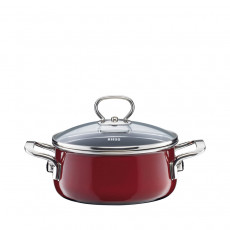 Riess Nouvelle Rosso extra strong casserole 16 cm / 1.0 L - enamel
