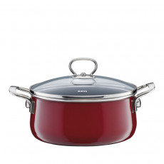 Riess Nouvelle Rosso extra strong casserole 20 cm / 2.0 L - enamel