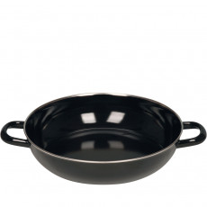 Riess Classic Black Enamel Braising Pan 28 cm - Enamel