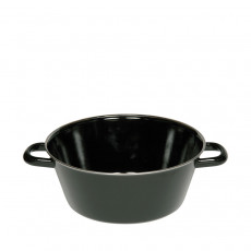 Riess Classic black enamel half-deep lard pan 20 cm - enamel