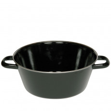 Riess Classic black enamel half-deep lard pan 30 cm - enamel