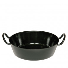 Riess Classic Black Enamel Schnitzel Pan 30 cm - Enamel