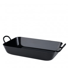 Riess Classic Black Enamel Grandma's Frying Pan 33 x 20 cm - Enamel