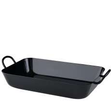 Riess Classic Black Enamel Grandma's Frying Pan 37 x 22 cm - Enamel