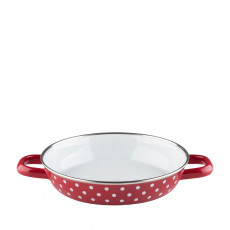 Riess Country Red Polka Dot Egg Pan 20 cm - Enamel