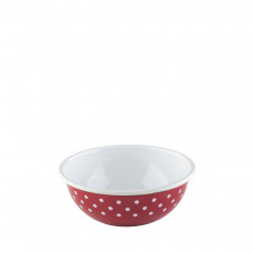 Riess Country Red Polka Dot Bowl 16 cm / 0.75 L - Enamel