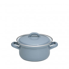 Riess Classic Pure Grey Casserole 14 cm / 0.75 L - Enamel