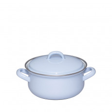 Riess Classic Nature Blue Casserole 16 cm / 1.0 L - Enamel