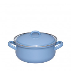 Riess Classic Nature Blue Casserole 18 cm / 1.5 L - Enamel