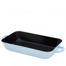 Riess Classic Blue Enamel Frying Pan 33 x 20 cm - Enamel